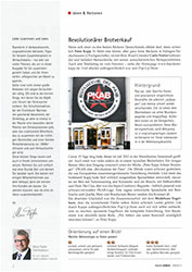 Peter Kapp in back.intern., dem Branchendienst für Marketing & Verkauf, Ausgabe 9/2013